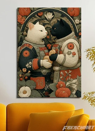 Poster métallique 30cm x 42cm  Chats Couple + aimant mural fourni., marque: Alternative, état: Très bon état, 28,40 €, 30,52 € Protection acheteurs (Pro) incluse