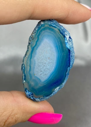 Agate bleue  -  Minéral naturel, marke: Agate, zustand: Neu, 12,99 €, 14,34 € inklusive Vinted-Käuferschutz