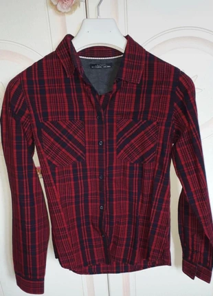 Camicia rossa e nera, marque: Alcott, état: Très bon état, taille: XS / 34 / 6, 5,00 €, 5,95 € Protection acheteurs incluse