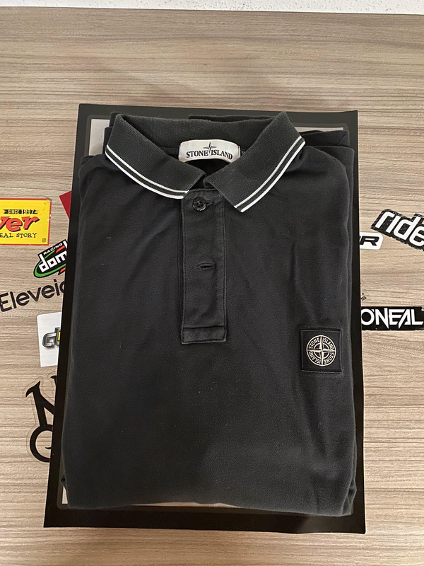 Polo manica lunga stone island on sale