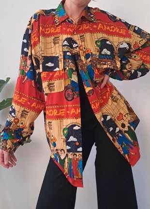 Chemise imprimée colorée italienne - Alessandro Enriquez, brand: Alessandro Enriquez, condition: Very good, size: M / 38 / 10, €109.00, €115.15 includes Buyer Protection