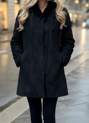 Cappotto Montone Shearling Nero Originale Spagnolo - Interno Pelliccia Vintage, marke: Shearling, zustand: Sehr gut, größe: L / 40 / 12, 49,00 €, 52,15 € inklusive Vinted-Käuferschutz