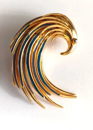 Broche plume/oiseau Orena Paris, marque: Orena, état: Très bon état, 30,00 €, 32,20 € Protection acheteurs incluse