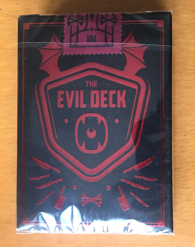 Evil Deck Black Blood - Playing Cards Deck - Eternal Edition EE - Thirdway TWI - New Sealed 1