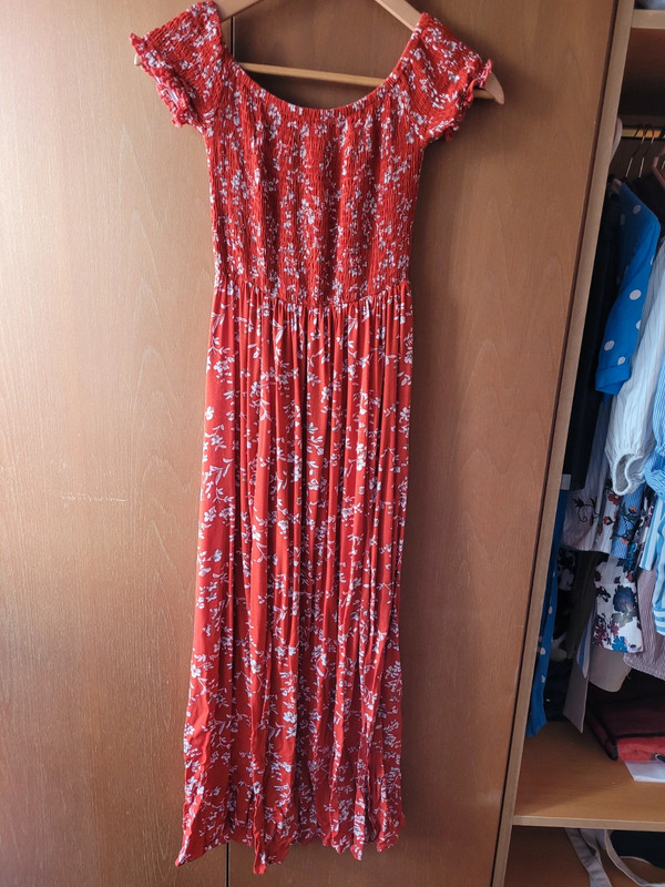 vestido vermelho shein