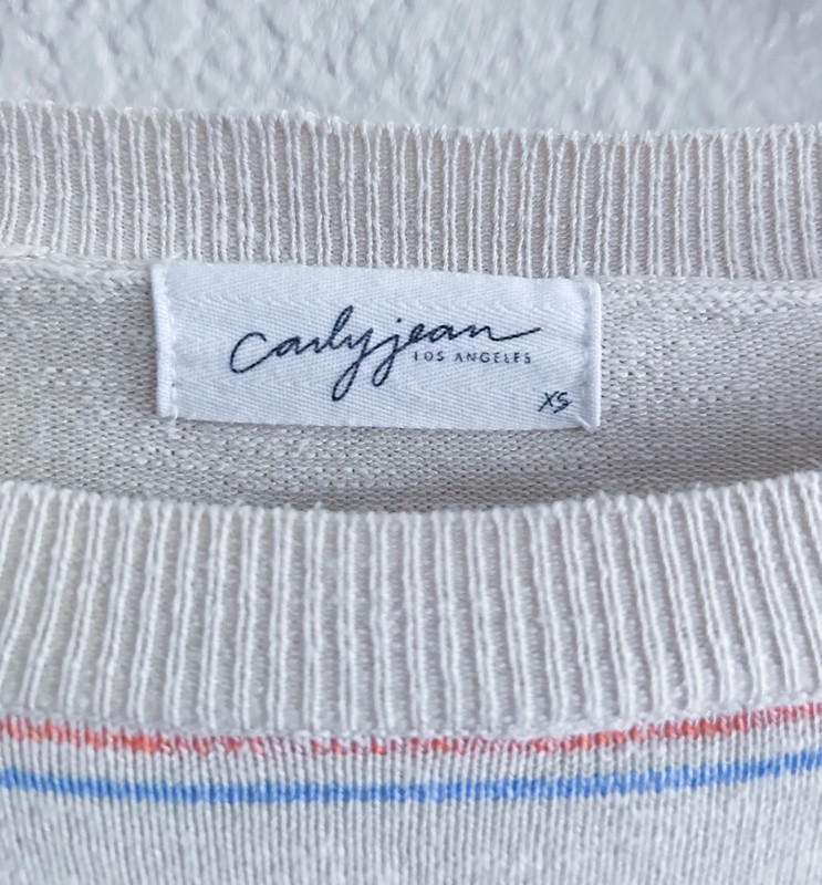 Cotton Striped Carly Jean CJLA Sweater 2