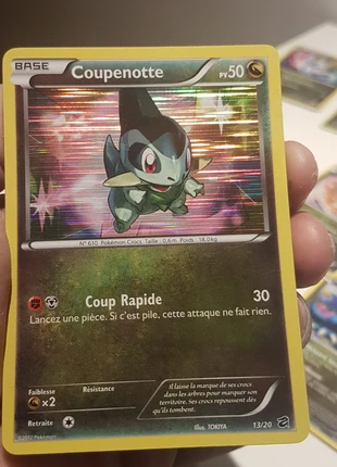 Coupenotte 13/20, brand: Pokémon, condition: Very good, €4.00, €4.90 includes Buyer Protection