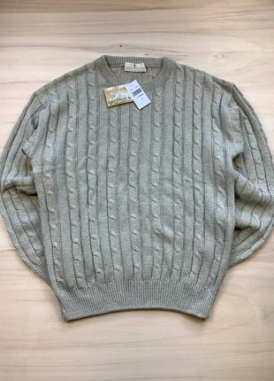 Pull style pull tressé irlandais vintage neuf avec étiquette taille L made in Italy, merk: Green Leaves, staat: Nieuw met prijskaartje, maat: L, € 19,90, € 21,60 inclusief Kopersbescherming Pro