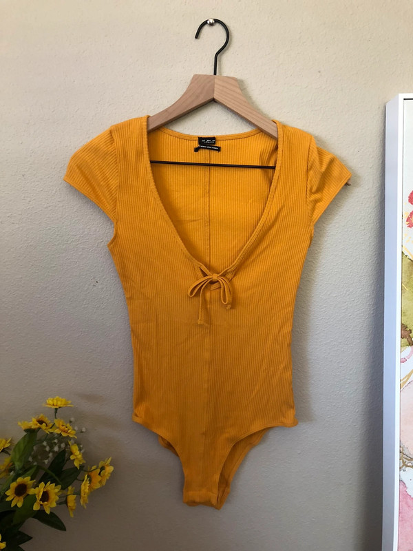 Mustard Yellow Body Suit 1