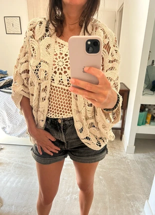 Veste été style boléro Ibiza, staat: Nieuw zonder prijskaartje, maat: Universele maat, € 7,00, € 8,05 inclusief Kopersbescherming