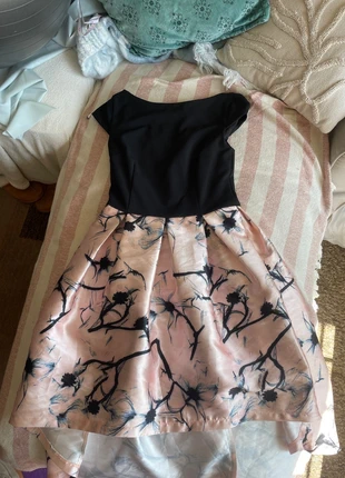 New Look Cameo Rose Pink and Black Floral Hi Low Dress UK10/M, brand: New Look, condition: Very good, size: M / 38 / 10, €15.00, €16.45 includes Buyer Protection