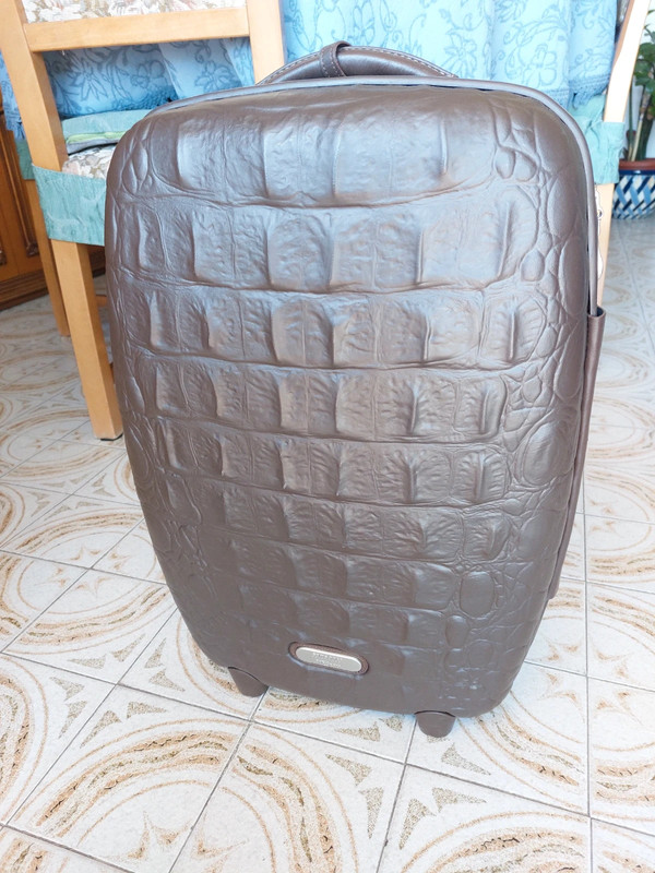 Trolley Samsonite Black Label x Alexander McQueen Limited Edition Leather Crocodile Coccodrillo