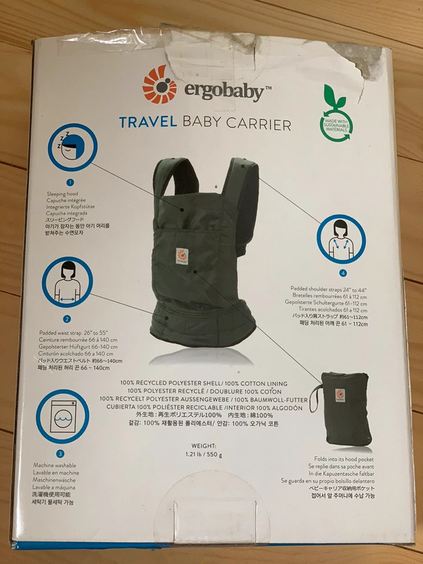 Ergobaby travel deals stowaway baby carrier