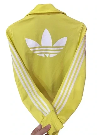 Big Trefoil Logo Adidas Vintage Track Jacket – Yellow with White Stripes & Back Logo – Size S, marque: adidas, état: Neuf sans étiquette, taille: S / 36 / 8, 36,99 €, 39,54 € Protection acheteurs incluse