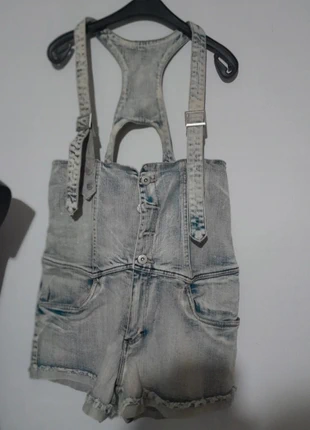 🌊 salopette bustino denim jeans shorts bimbus 13/14 anni lavaggio chiaro 🌊, merk: BIMBUS, staat: Heel goed, maat: 13 jaar / 158 cm, € 4,00, € 4,90 inclusief Kopersbescherming