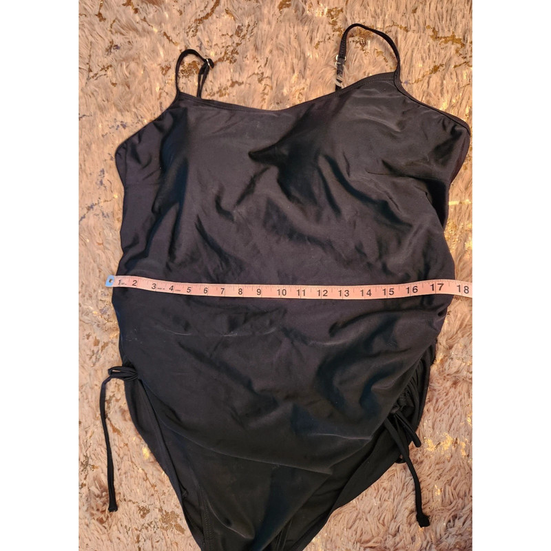 Motherhood Maternity Beach Bump Black Swimsuit XL 5