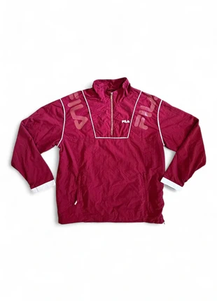 Veste Coupe Vent 1/4 Zip Imperméable Vintage Bordeaux Fila Logo Brodé - Homme Taille Extra Large XL, marke: FILA, zustand: Sehr gut, größe: XL, 29,90 €, 32,10 € beinhaltet Vinted-Käuferschutz Pro