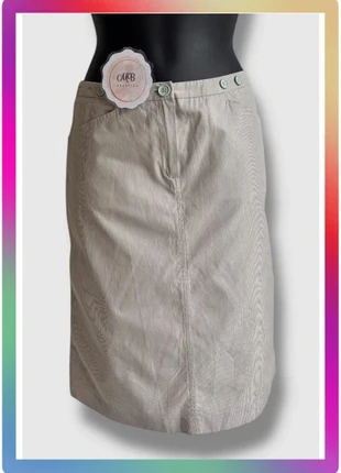 Jupe mi-longue Naf Naf beige taille 38, merk: Naf Naf, staat: Heel goed, maat: M / 38 / 10, € 11,00, € 12,25 inclusief Kopersbescherming