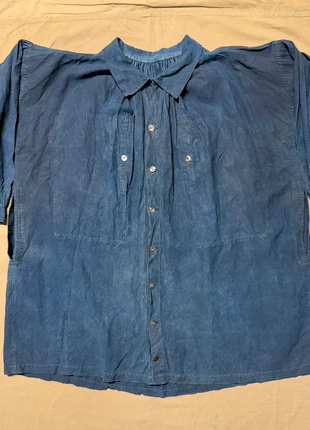 Biaude de maquignon en lin indigo début XXème, marque: ancien, état: Très bon état, taille: M, 490,00 €, 515,20 € Protection acheteurs incluse
