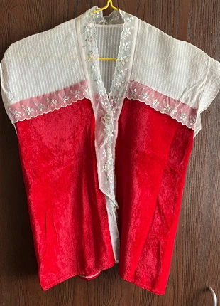 Vintage Velvet and Lace Blouse Size 8, brand: Vintage Dressing, condition: Very good, size: S / 8, £35.00, £37.45 includes Buyer Protection
