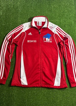 Adidas Red and White Sports Jacket, marque: adidas, état: Très bon état, taille: M, 19,80 €, 21,49 € Protection acheteurs incluse
