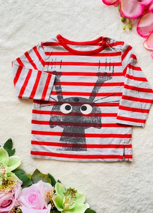 Teeshirt rayé gris rouge 9 mois dpam, brand: Du Pareil au Même, condizioni: Ottime, taglia: 6-9 mesi / 68 cm, €2.50, €3.33 include la Protezione acquisti Pro