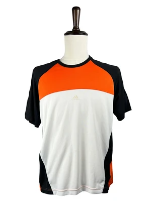 Orange, White & Black Adidas Vintage T-Shirt, brand: adidas, condition: Good, size: M, £10.00, £11.20 includes Buyer Protection Pro