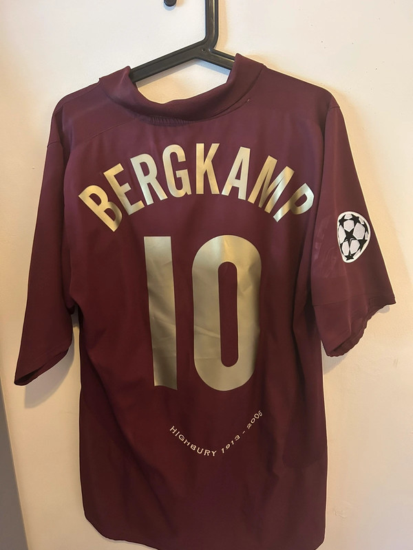 Arsenal Home Shirt Dennis Bergkamp Champions League Highbury Final Year 2006 Vinted