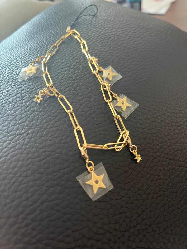 Star Y2K Strap Phone Charms - Gold 2