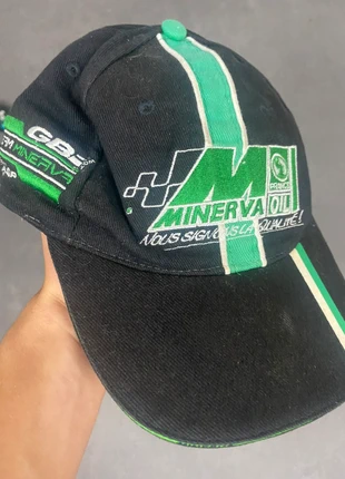 Casquette de f1 minera oil logo brodé verte et noir taille modifiable, brand: F1, condizioni: Ottime, taglia: Taglia unica, €11.00, €12.25 include la Protezione acquisti