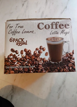 Set of six coffee glasses - mug 235ml,new and still in the original box, brand: ansio kitchen, condition: New with tags, £8.80, £9.94 includes Buyer Protection