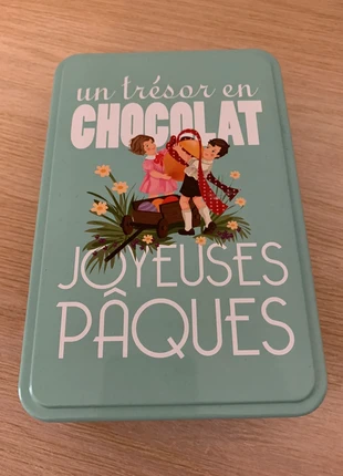 Boîte métal décor Pâques, marque: sans marque, état: Neuf sans étiquette, 3,00 €, 3,85 € Protection acheteurs incluse
