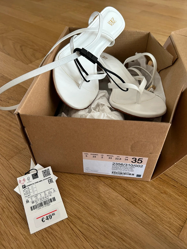 Sandales blanches zara sales