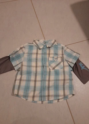 Chemise , merk: Kid Kanai, staat: Goed, maat: 9-12 maanden / 74 cm, € 1,00, € 1,75 inclusief Kopersbescherming
