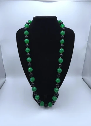 Collier fantaisie vintage résine perles vertes et noires ADSA2, marque: Fantaisie, état: Très bon état, 5,00 €, 5,95 € Protection acheteurs (Pro) incluse