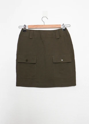 Khaki skirt | Jupe kaki, marque: Vintage, état: Très bon état, taille: XS / 34 / 6, 8,00 €, 9,10 € Protection acheteurs (Pro) incluse