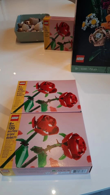 LEGO FLOWERS 40460 + 40461 Rose e tulipani rossi Set festa della mamma EUR  40,85 - PicClick IT