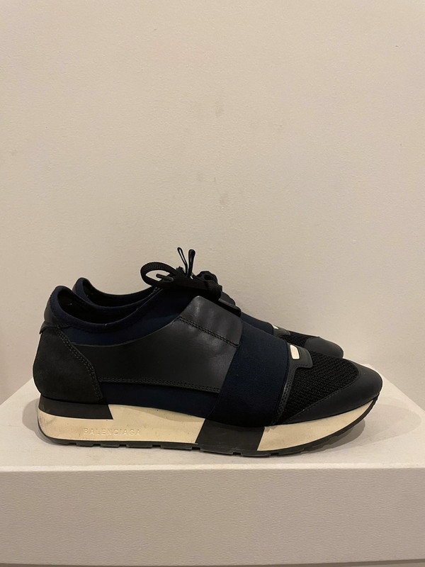 All blue balenciaga race runners shop