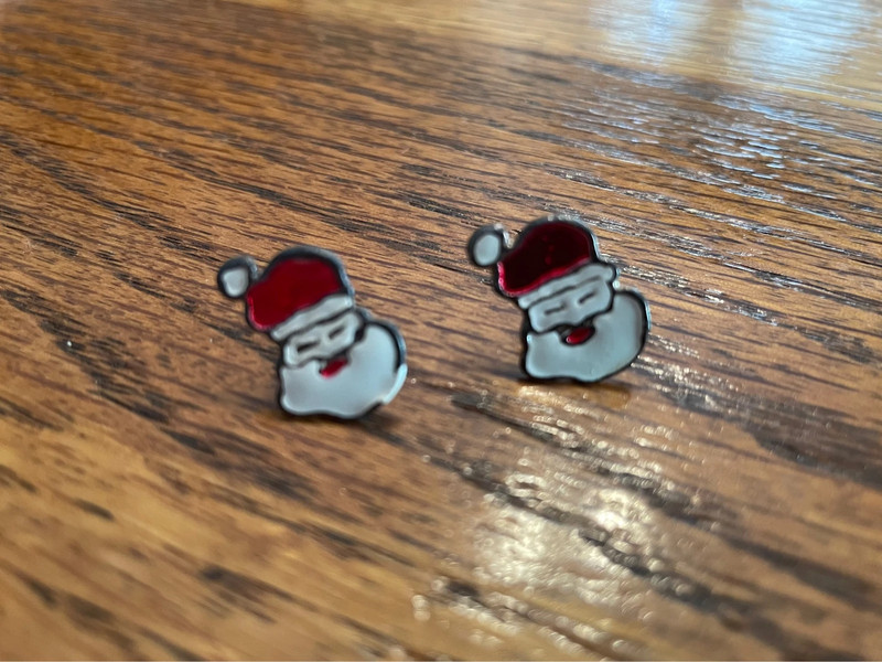 Santa Claus Christmas earrings