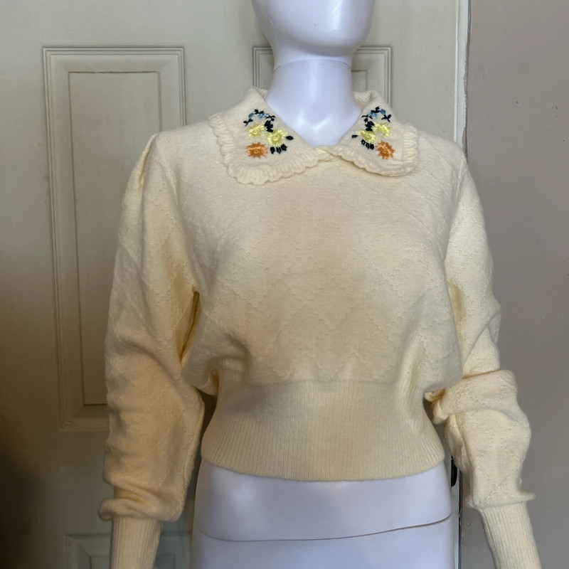 Embroidered Cottage Sweater 2