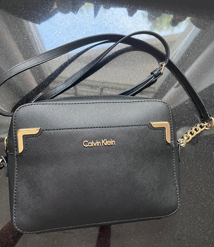 Torebka Calvin Klein skora saffiano leather messenger bag Vinted