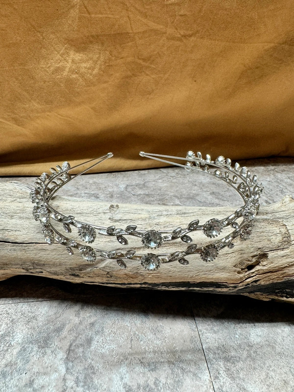 Rhinestone and Flower Bridal headband 3