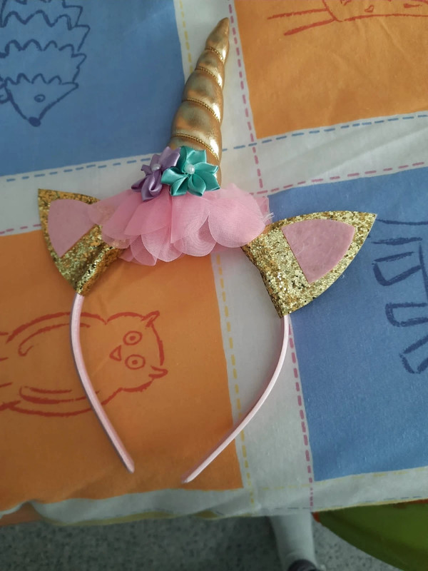 Disfraz de unicornio niña con diadema