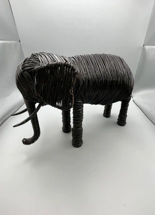 Vintage Brutalist Elephant Artist Crafted Black Wire Sculpture 10"x7" Heavy, brand: None, condition: Good, €24.99, €26.94 includes Buyer Protection