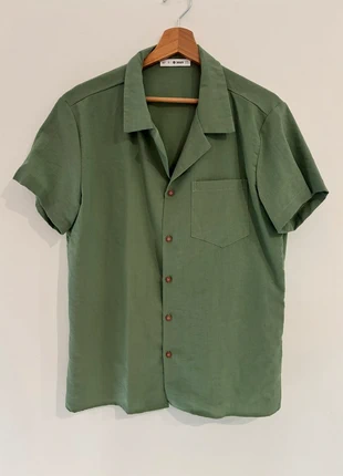 Chemise verte MAN – Taille S – Coupe décontractée, merk: Man, staat: Heel goed, maat: S, € 5,00, € 5,95 inclusief Kopersbescherming