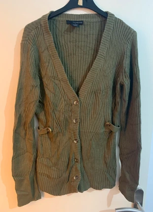 Gilet en Laine Calvin Klein Kaki Taille L, brand: Calvin Klein, condizioni: Ottime, taglia: L / IT 44 / EU 40, €10.00, €11.20 include la Protezione acquisti
