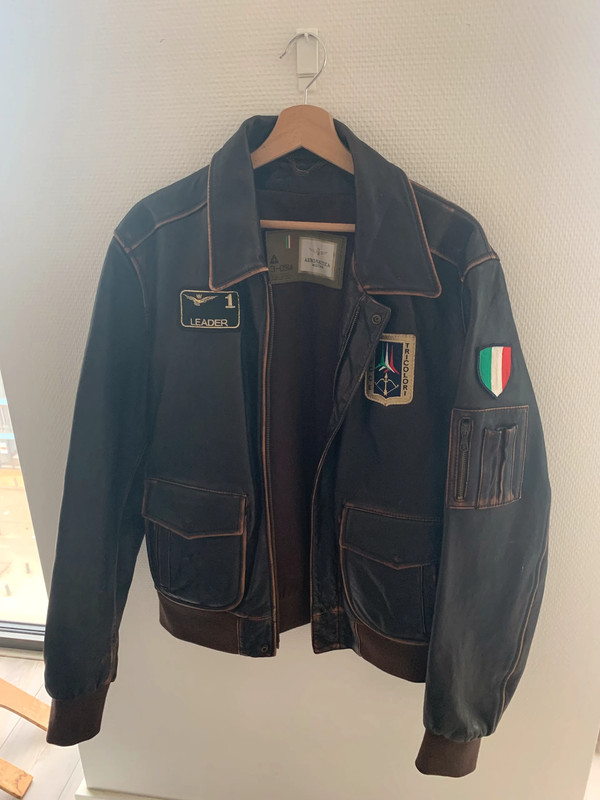 Aeronautica Militare Leren Jas Vinted