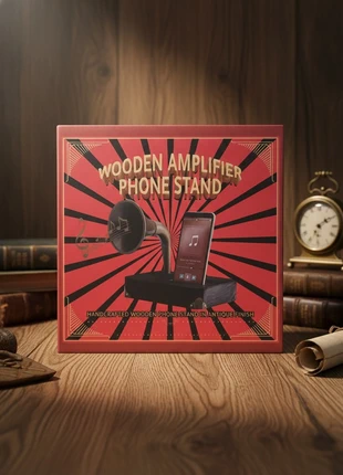 Wooden Acoustic Phone Amplifier Stand Natural Sound Booster Dock Holder, condition: New with tags, £14.99, £16.44 includes Buyer Protection