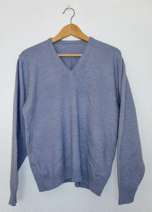 Sueter mujer lana/acrílico L gris azulado (42x53x62) sin marca, staat: Heel goed, maat: L / 40 / 12, € 3,00, € 3,85 inclusief Kopersbescherming