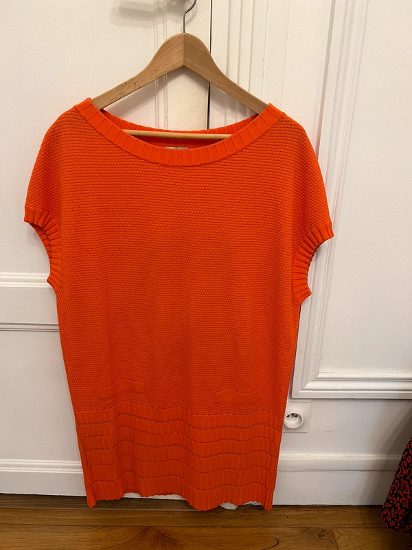 Robe d hiver rouge orange